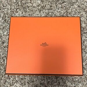Hermes Signature Orange Accessory Storage Box and Tissue